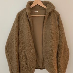 Fluffy teddy bear jacket from brandy